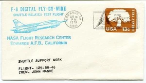 1978 F-8 Digital Fly-By-Wire Shuttle Related Flight 125-88-46 NASA Edwards Manke - Picture 1 of 1
