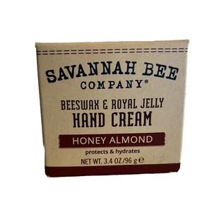Savannah Bee Beeswax Hand Cream Honey Almond 3.4oz Jar New W/Box - Picture 1 of 4