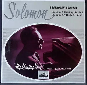 HMV ALP 1303 ED 1 AUS PRES BEETHOVEN SONATAS 17 & 18 SOLOMON EX+ COND RARE - Bild 1 von 2
