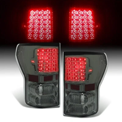 Для Toyota Tundra 2007-2013 полностью светодиодные задние фонари задние фонари дымчатые линзы левая и правая точка - Изображение 1 из 4