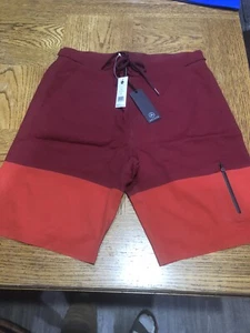 AETHER Coastal Lace-up Board Shorts MSRP $135 Men's 32 NWT Dark Poppy - Picture 1 of 11