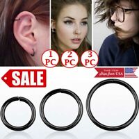 Black PVD Plated 316L Steel Ball Closure Ring 16G 3/8"-1/2" Hanging Frosted Ball Black PVD Plated 316L Steel Ball Closure Ring 16G 3/8"-1/2" Hanging Frosted Ball