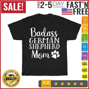 German Shepherd mom Funny Cute Dog owners gift Vintage T Shirt Men Women Kid NEW - Picture 1 of 11