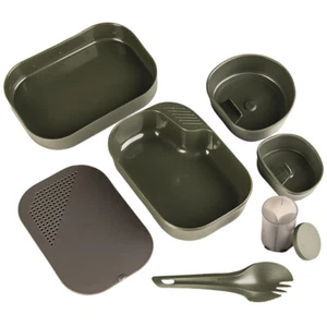 Wildo® Camp-A-Box® 7-tlg. Geschirr Set Oliv Kunststoff Outdoor Camping Becher - Bild 1 von 6