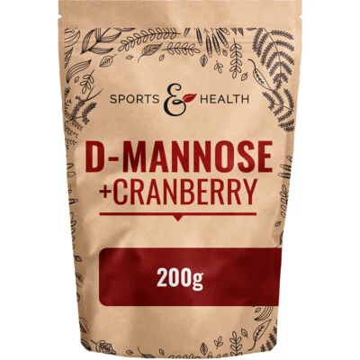 CDF SPORTS & HEALTH SOLUTIONS GMBH D-Mannose + Cranberry Powder - Standing Bags 200 g - Vegan
