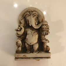 Vintage 2.5" Handmade Soapstone Statue Ganesh God of the knowledge Elephant NOI
