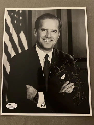 PRESIDENT JOE BIDEN SIGNED AUTOGRAPH PSA/DNA Certified RARE 1992 Senate Photo Cover