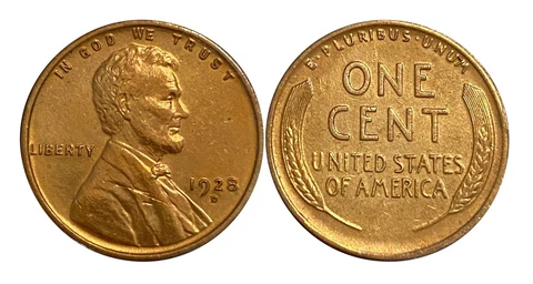 ONE 1928-D LINCOLN CENT  Coin Item # 01IG6% Cover