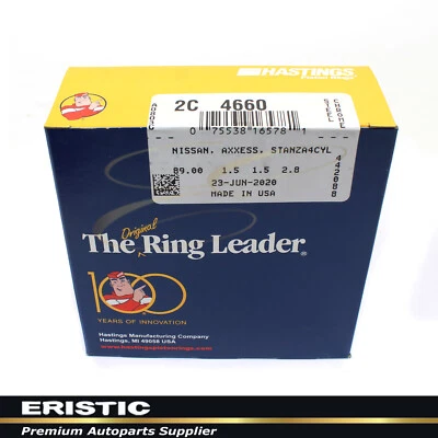 Se adapta a 89-98 Nissan 240SX Altima Stanza Axxess 2,4 L Hastings anillos de pistón "KA24D" Foto 1 de 4