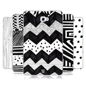 HEAD CASE DESIGNS BNW DOODLE HARD BACK CASE & WALLPAPER FOR SAMSUNG TABLETS 1 - Picture 1 of 16