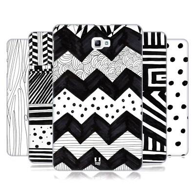 HEAD CASE DESIGNS BNW DOODLE HARD BACK CASE & WALLPAPER FOR SAMSUNG TABLETS 1 - Image 1 of 4