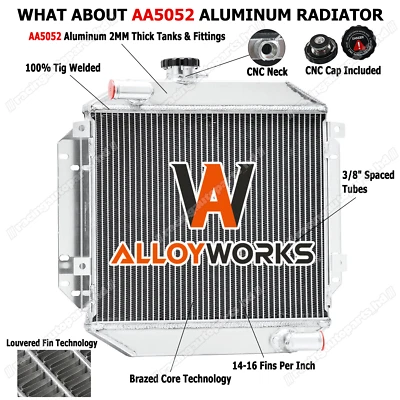 ALUMINUM RADIATOR FOR 1970-1982 1971 1972 1973 1974 FORD CORTINA MK3 MK4 MK5 - image 1 of 4