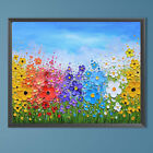 Frameless Oil Paint By Numbers Flower DIY Canvas Picture Craft (X724)