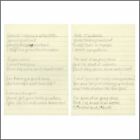 Ian McCulloch c.1978 Handwritten Lyrics (UK)