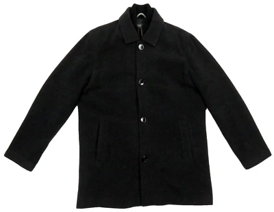 NUEVO SIN ETIQUETAS Kenneth Cole Reaction Mezcla de Lana Edredón Forrado Botón Completo Abrigo Chaqueta L Foto 1 de 4