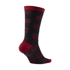 Men's Air Jordan 12 Retro flu game Black Red socks 806408-010 Size Large 8-12 - Picture 1 of 4