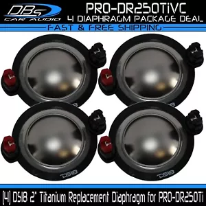 4 DS18 PRO-DR250TiVC Replacement Diaphragm for PRO-DR250Ti 2" Voice Coil Recone - Picture 1 of 2