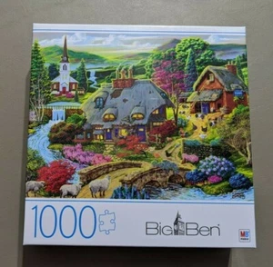 Big Ben 1000 PC Puzzle/"Country Cottage" - Picture 1 of 3