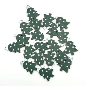 100 Pcs Hölzerne Weihnachtsdekoration Kind Weihnachtsbaum Geformte Ornamente - Bild 1 von 12