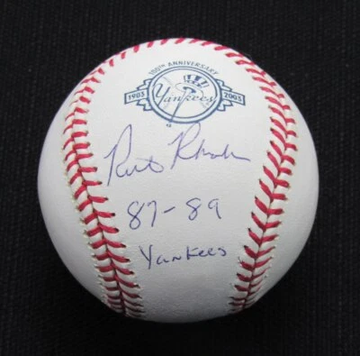 Rick Rhoden Firmado/Auto Yankees 100º OML Béisbol JSA Inscr 186921 Foto 1 de 2