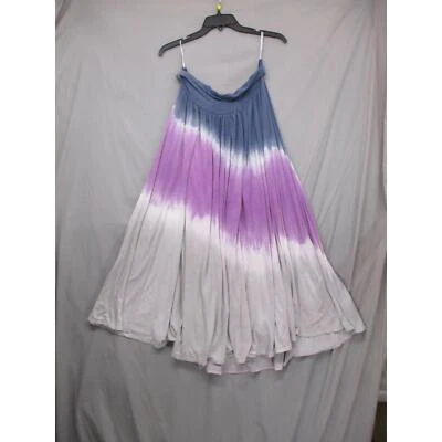 Three Dots Purple Gray Gradient Strapless Maxi Dress Womens Medium - Image 1 of 4