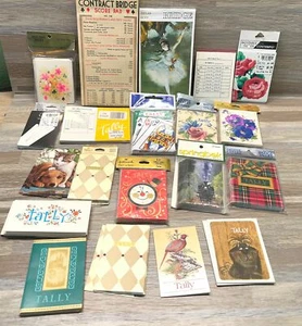 Über 150 Vintage Bridge Tally Karten Punkteblöcke Punze Springbock Kongress NEU - Bild 1 von 6