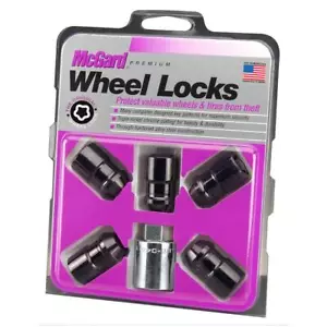 McGard 24526 Cone Seat Exposed Style Wheel Locks-Black-5 Lock set - Picture 1 of 6