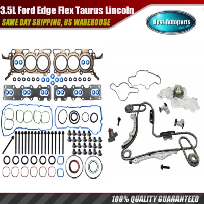 Timing chain Gasket Fit 3.5L Ford Edge Flex Taurus Lincoln MKZ MKX DOHC 09-10 Foto 1 de 4