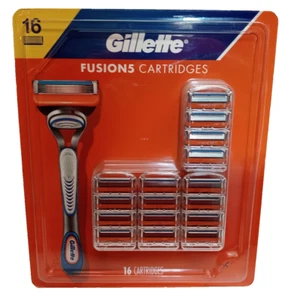 New Sealed Gillette Fusion5 Regular Razor Blade Cartridges - 16 Pack! - Picture 1 of 11