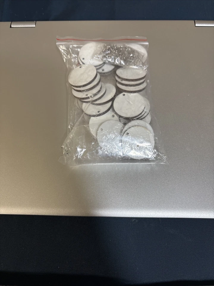 Whaline round Sublimation Blank Earrings with Earring Hooks and Jump Rings Unfin - Imagem 1 de 1