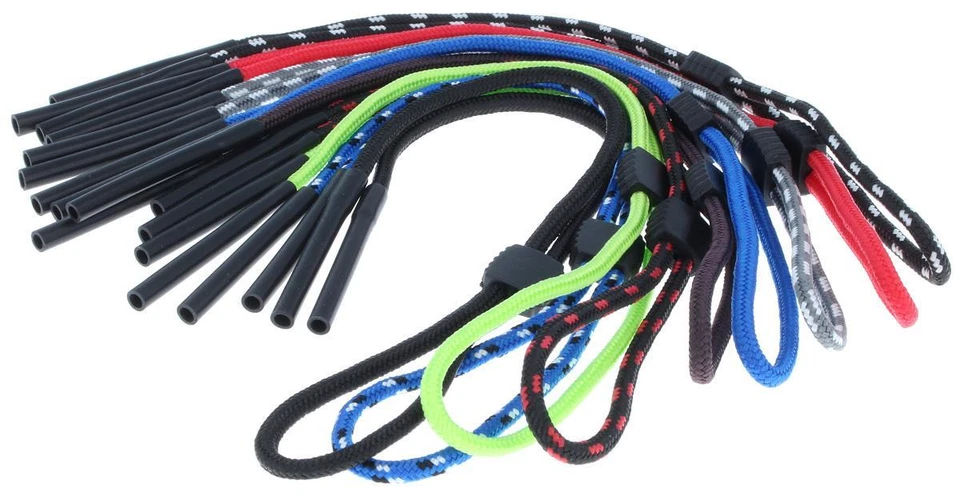 PAULE & KNOPF Brillenband mit Grip-Stopper und Tube-Endstück mit 5mm Öffnung in vers. Farben