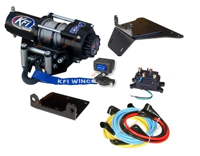 Polaris 500 Scrambler 2500 lbs Winch and Mount Plate Kit 1998-2009 KFI ATV - Image 1 of 4