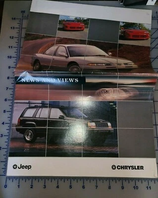 Jeep Chrysler Dodge 1994 folleto mercado alemán Viper Wrangler Cherokee  Foto 1 de 4
