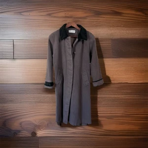 Vtg Forecaster of Boston Women's 100% Wool Coat Full Length Lined Brown Size 12 - Picture 1 of 10