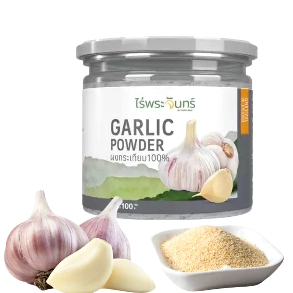 Ajo tailandés en polvo 3,52 OZ hierba fina orgánica cocina granjas lunares sin harina ni azúcar Foto 1 de 4