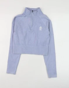 Sudadera para mujer Gym King azul a rayas cuello alto - talla 12 - Imagen 1 de 12