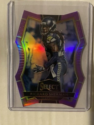 2016 Panini Select Richard Sherman Purple Die-Cut Prizm /75 Sp Rare - Image 1 of 2