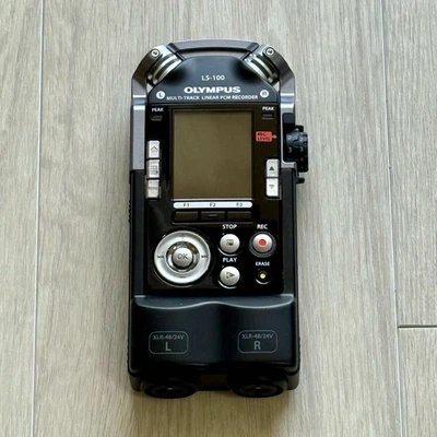 OLYMPUS LS-100 PCM Recorder Multi-Track Linear w/Box Good condition Working - Image 1 of 4