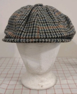 Gorra D&Y Newsboy Cabbie a Cuadros Planos Marrón Para Hombres Talla Única Elastafit Scholar Foto 1 de 4