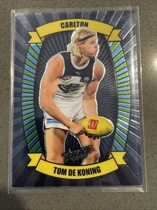 2025 Select AFL Hobby Luminous CARNIVAL TOM DE KONING Carlton 46/99 - Picture 1 of 2
