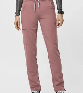 FIGS hoch taillierte Yola Skinny Cargo Scrub Hose in Mauve Größe Medium Neu mit Etikett - Bild 1 von 3
