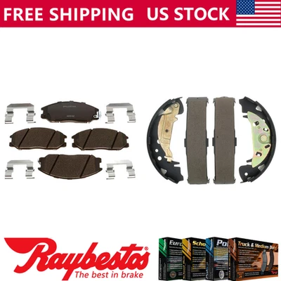 Kit pastillas de freno y zapatas de freno delanteras traseras de cerámica para Hyundai Santa Fe 2001-2004 Foto 1 de 4