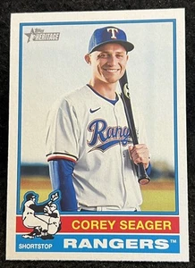 2025 Topps Heritage - #412 - Corey Seager - Rangers - SP - Foto 1 di 2