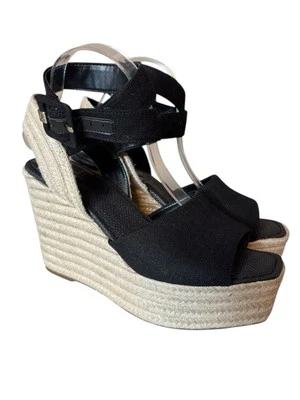 Sam Edelman NUEVAS Sandalias de cuña alpargata negras Vada para mujer talla 10 neutras Foto 1 de 4