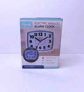 Equity Electric Analog Alarm Clock  Lighted Dial & Snooze Function - Picture 1 of 6