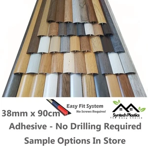 Threshold Strip transition trim for flooring door bar cover 38mm x 90cm Adhesive - Picture 1 of 46