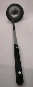Cucharón de un solo caño de acero inoxidable vintage para el hogar Japón de 12" con mango de plástico - Imagen 1 de 23