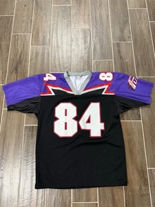 Vintage 2001 Detroit Fury AFL Arena Football League Jersey L Black Purple USA - Picture 1 of 5