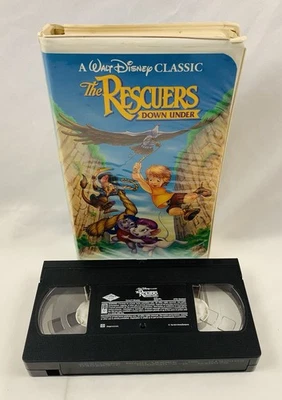 Disney The Rescuers Down Under VHS 1991 Clamshell Black Diamond Classics - Image 1 of 4