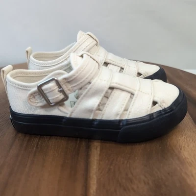 Polo Ralph Lauren Bryn Fisherman II Crema Azul Marino Niño Pequeño Talla 8.5 Lona Nuevo Foto 1 de 4